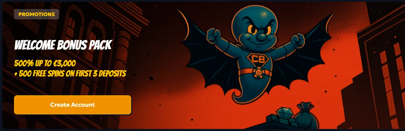 CasperBets Casino welcom banner