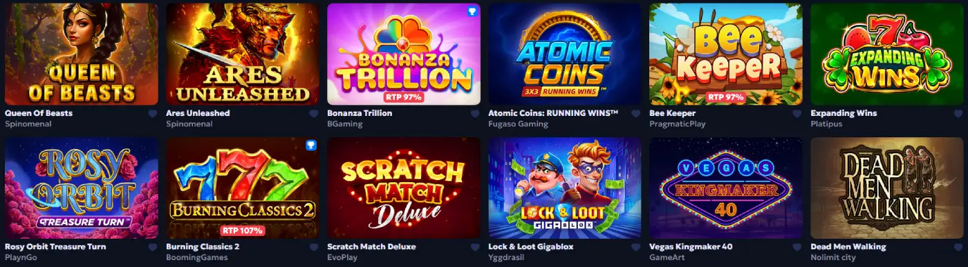 CasperBets Casino Game Library
